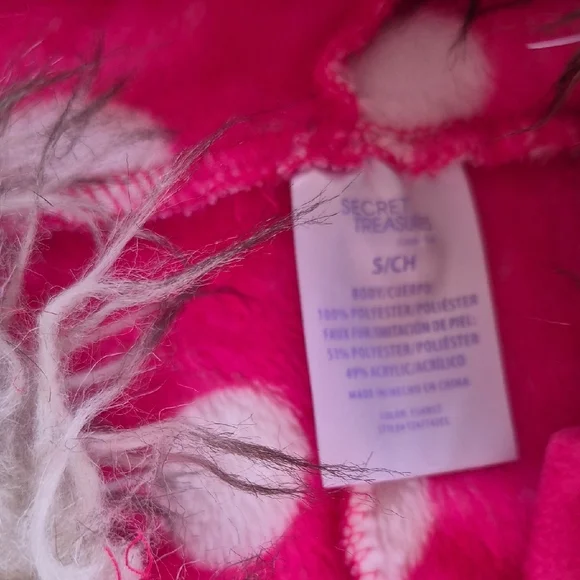 Secret Treasures Pink One Piece with Faux Fur - Picture 2 of 5